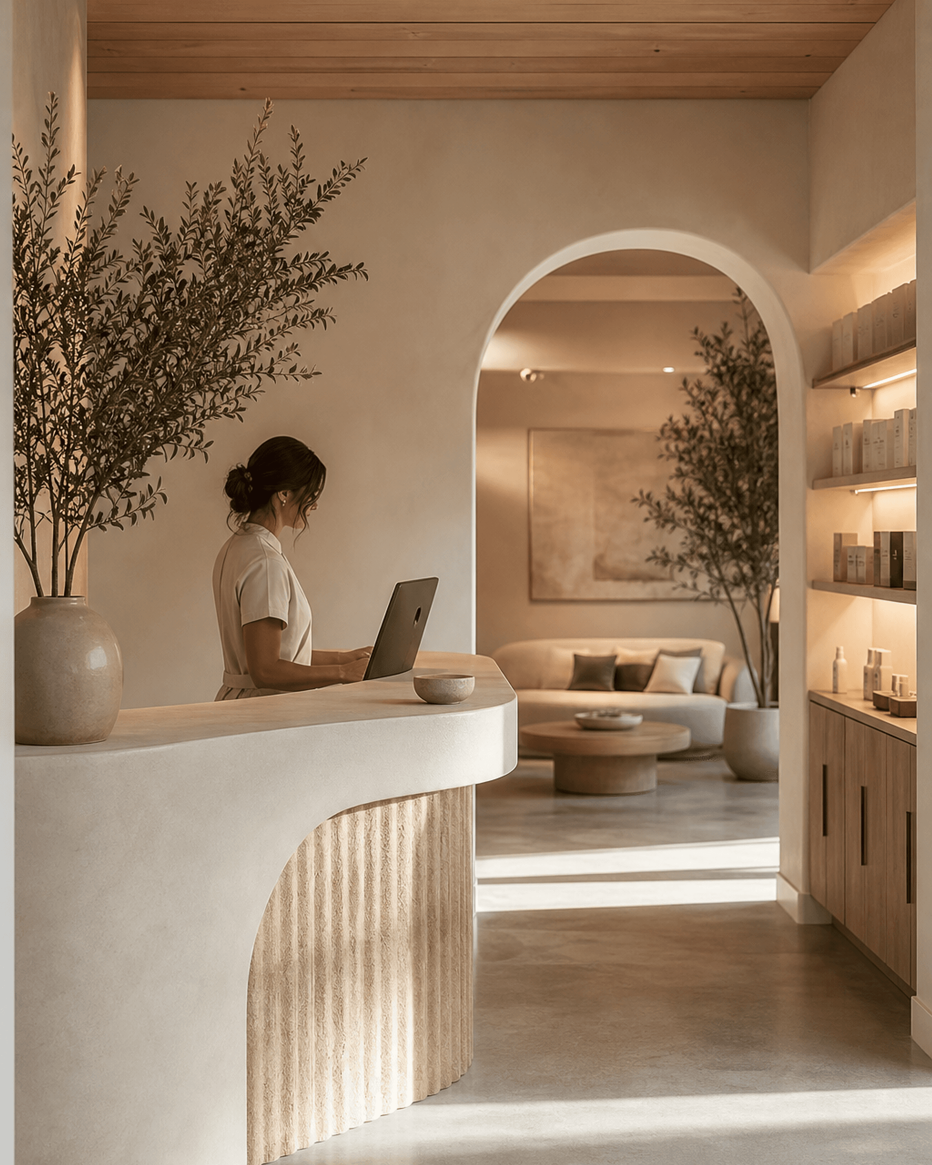 The interior of Lumen Skin Studio in Scottsdale